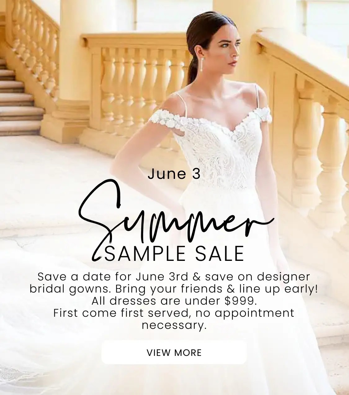 Summer Sample Sale Banner Mobile