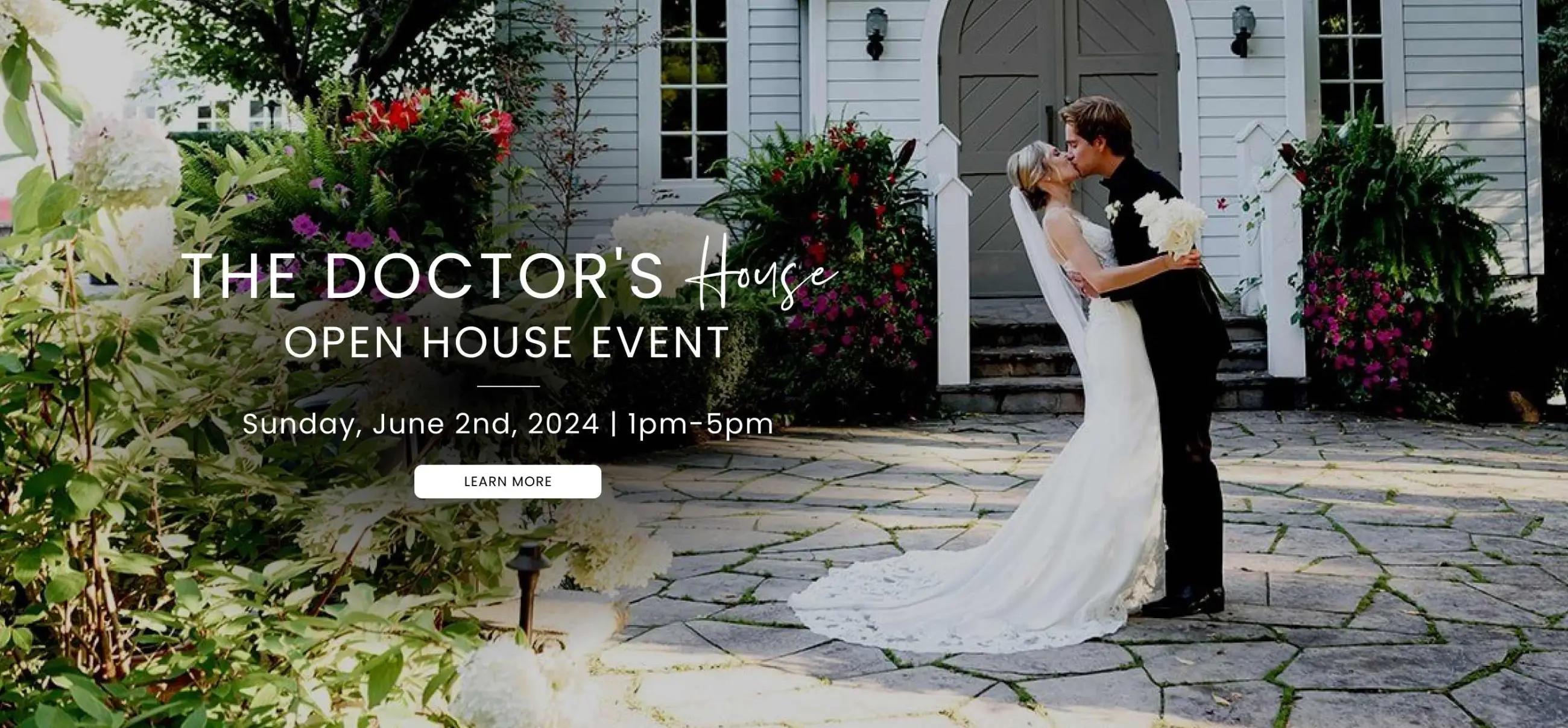 The Doctor's House Open House Event Desktop Banner