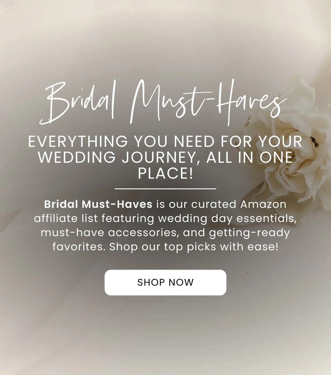 Bridal Must-haves mobile banner