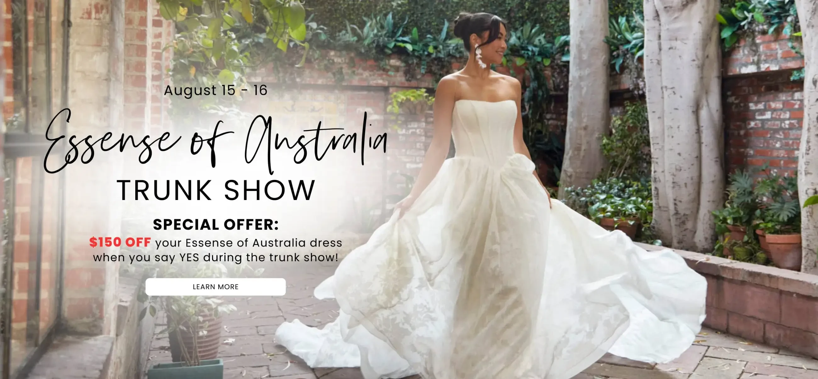 Essense of Australia Trunk Show Desktop Banner