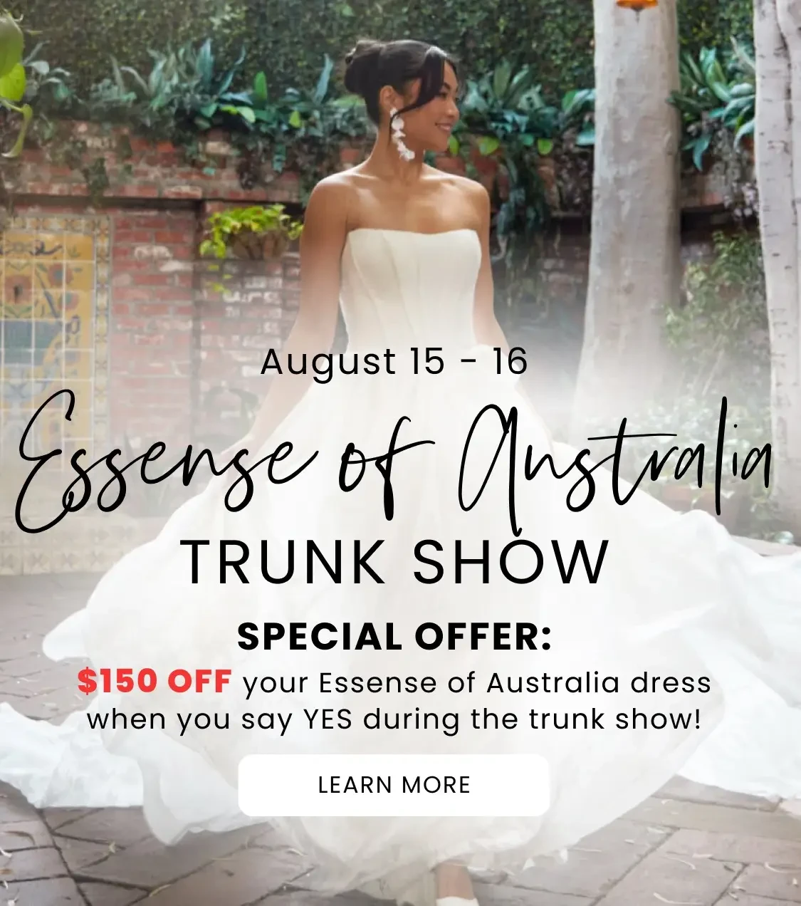 Essense of Australia Trunk Show Mobile Banner