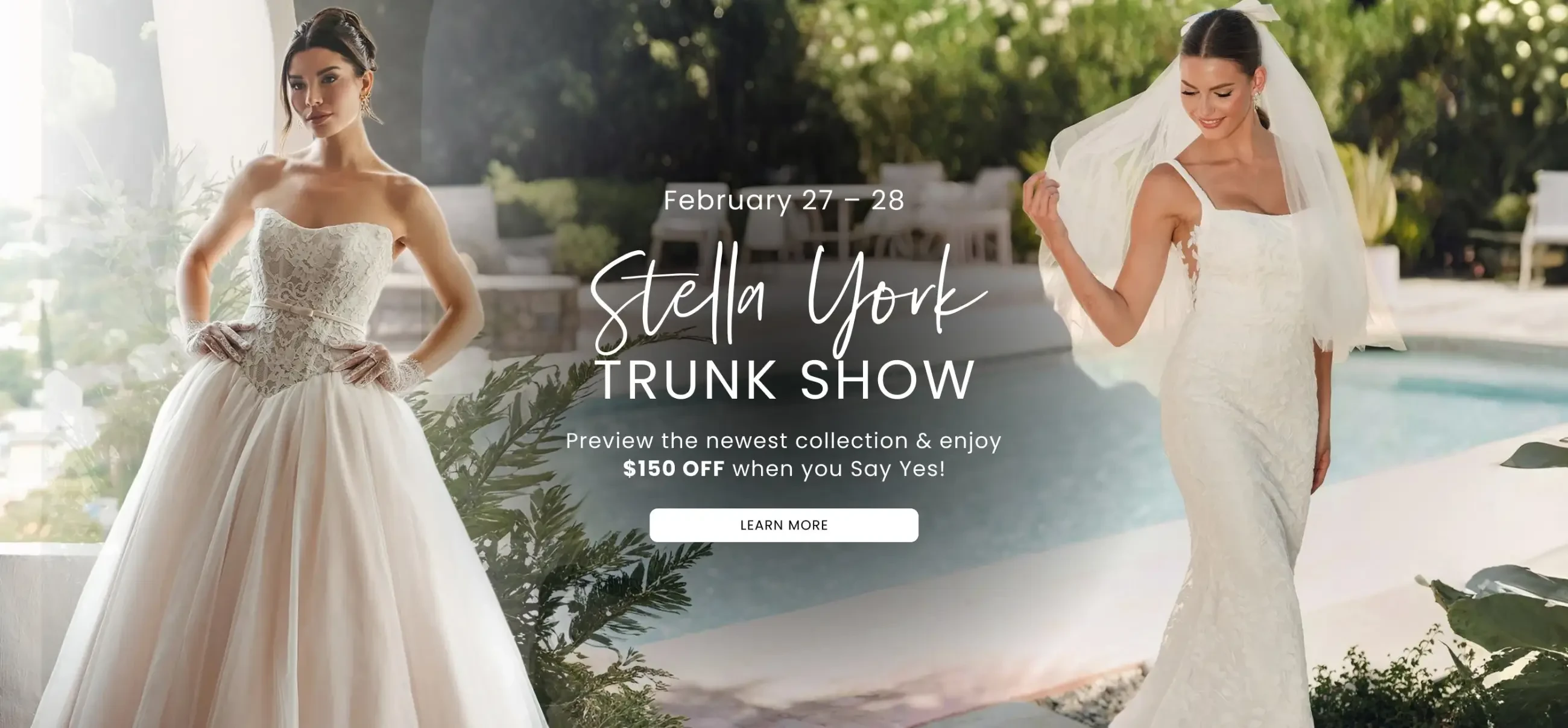 Stella York Trunk Show Desktop Banner