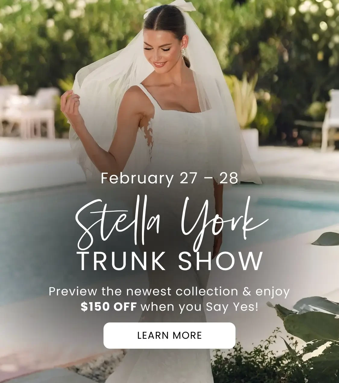 Stella York Trunk Show Mobile Banner