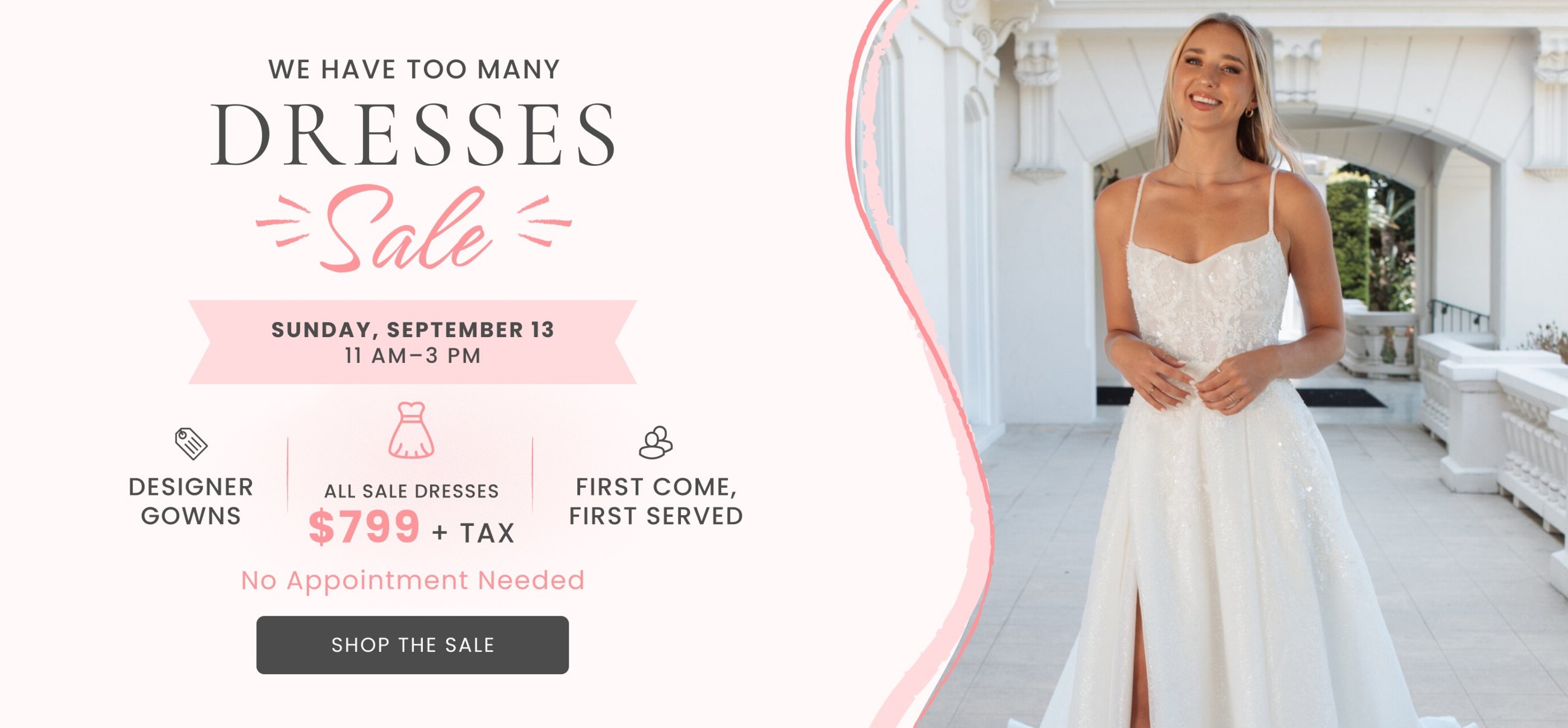 dress sale september 13, 2026